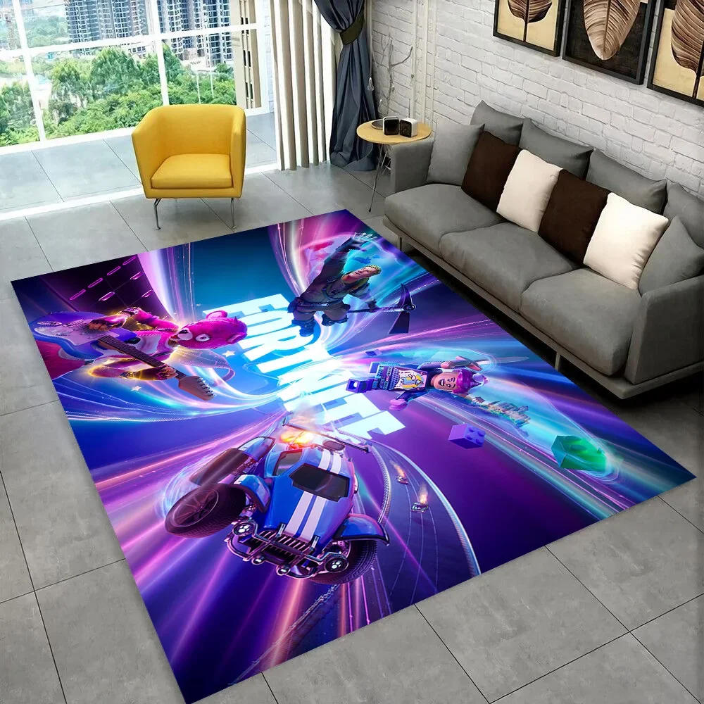 Description Picture 4 of itemCartoon Game 3D F-Fortnite HD Game Rug Carpet for Living Room Bedroom Home Decor,Floor Mat Non-slip for Sofa Doormat Gift Kids