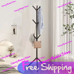 Coat Hanger Hats and Clothes Rack Stand Bedroom Tree Branch Shape Multi Hook Household Floor Vertical Hat Handbag Storage Hange
