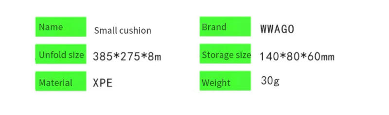 Description Picture 4 of itemCushion Outdoor Training Park Folding Portable Small Cushion Prevent Dirty Camping Pad Hiking Foldable Pillow Picnic Sitting Mat