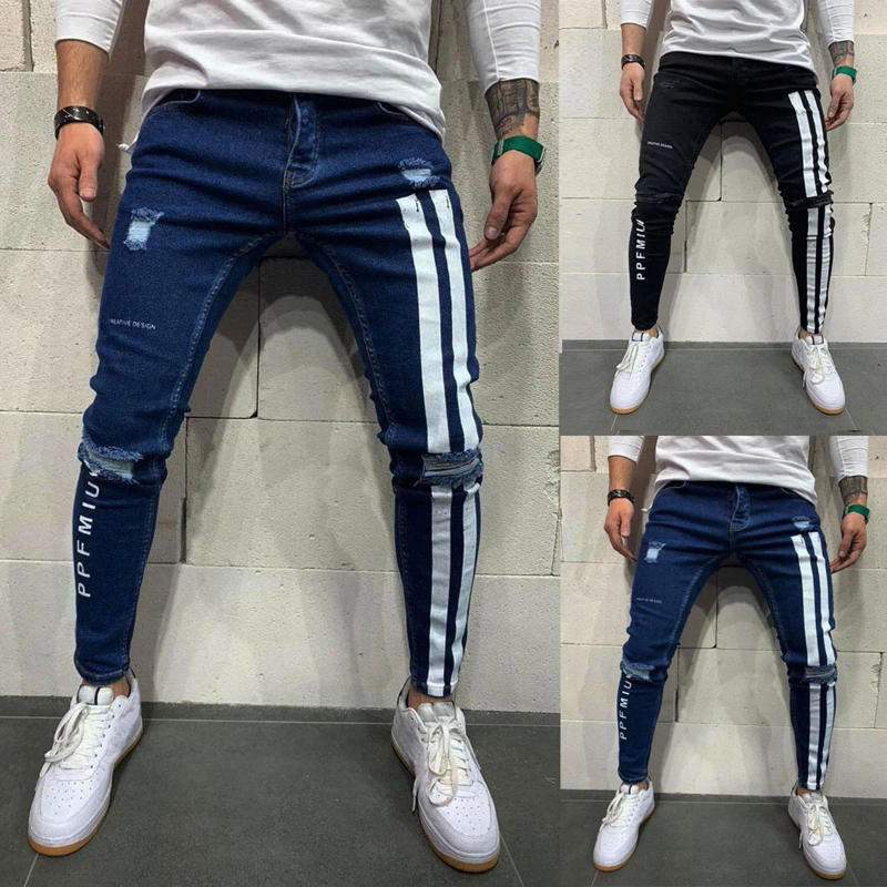 Description Picture 2 of itemMen Jeans Fashion Office Wear Straight Leg Bodysuit Slimming Panty Vintage High Waisted Zipper Male Trousers 2024 Strretwear