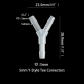 5mm Y Tee 5pcs