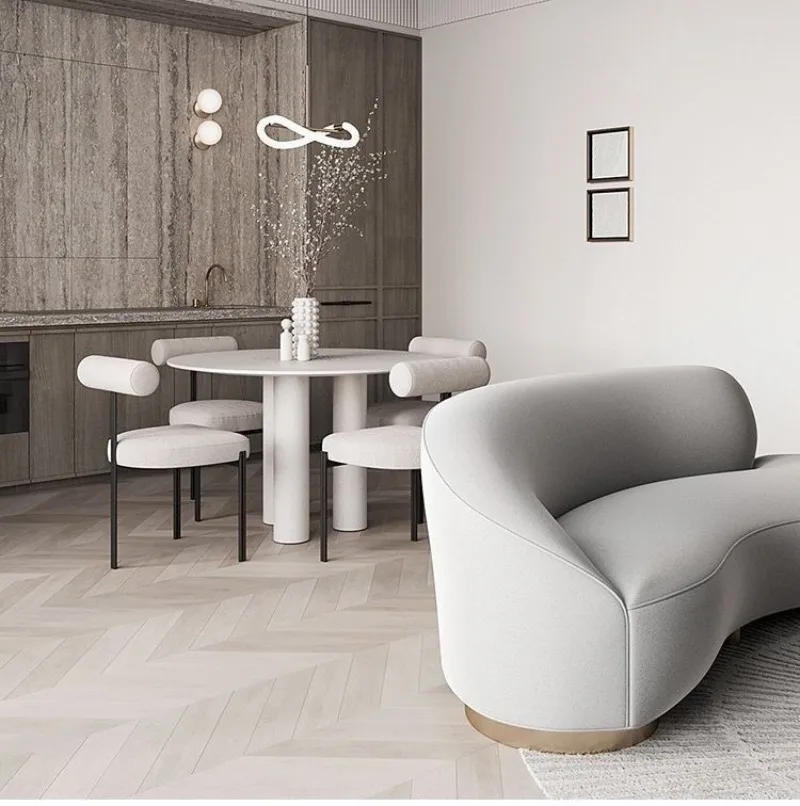 Description Picture 5 of itemModern Minimalist Negotiation Makeup Chair Creative Dining Room Chairs Light Luxury Backrest Lounge Chair