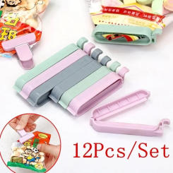 Portable Bag Clips Storage Fresh-keeping Sealer Clamp Snack Bags Sealing Clip Food Sealing Clip Plastic Tweezers Kitchen Tools