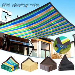 Garden Shade Cloth Sunblock Mesh Cover Terrace Sunshade Net Taped Edge With Grommet Plant Shed Sail Outdoor Pergola Car Canopy
