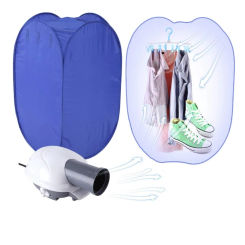 Portable Electric Clothes Dryer Folding Travel Machine Electric Folding Fast Clothing Drying Heater With Rack For Home Dormitory
