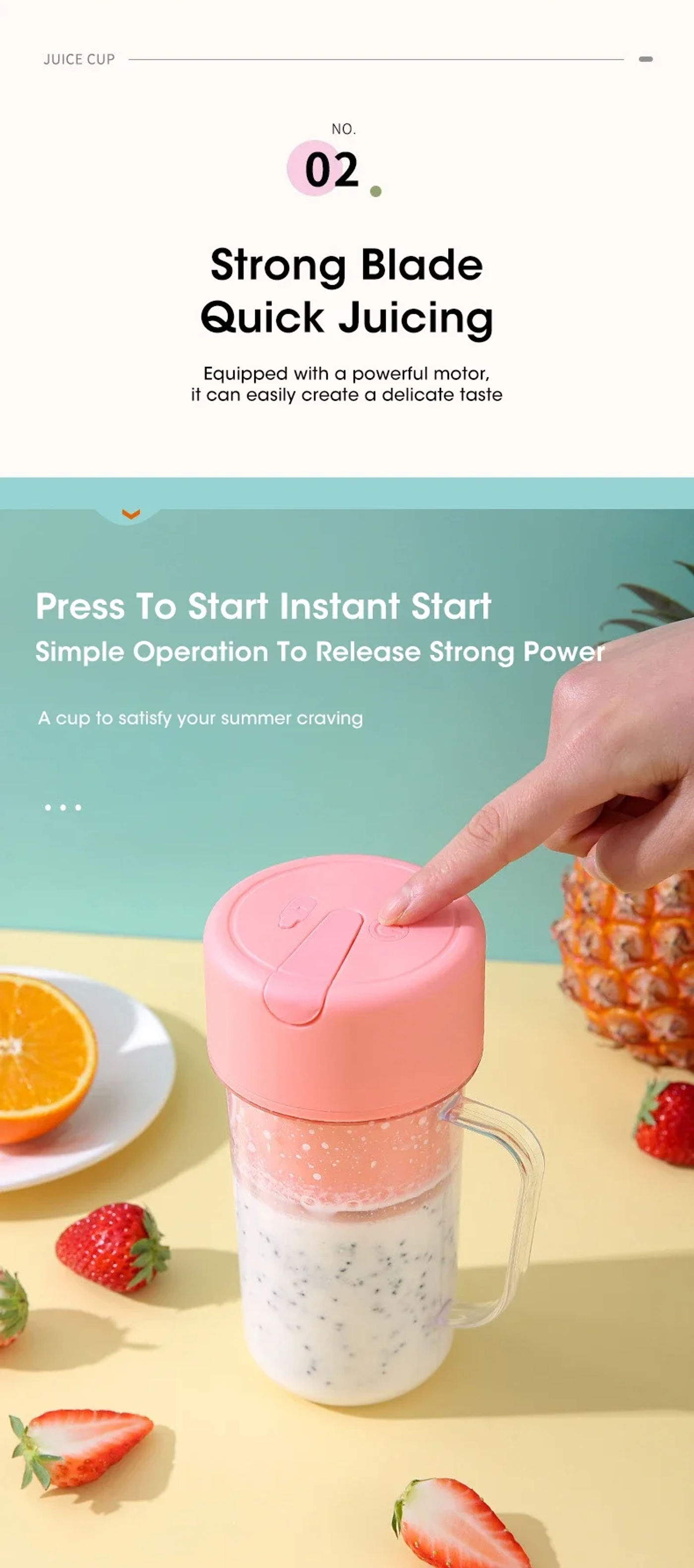 Description Picture 5 of item420ml Electric Juicer Bottle Mini Portable Blender With Straw Multifunctional USB Charg Juicer Bottle For Sports Home Gym School