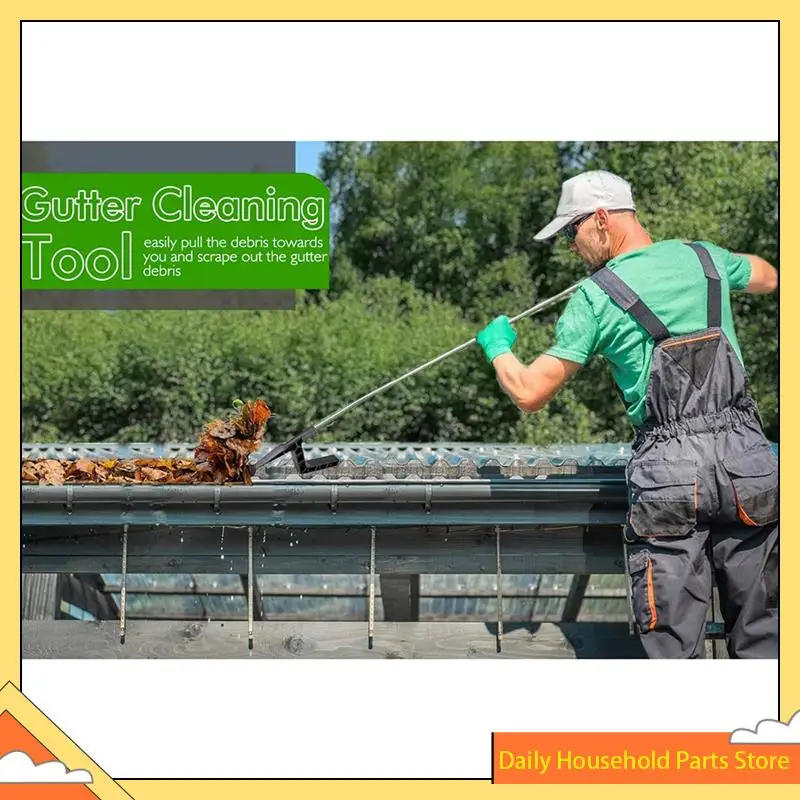 Description Picture 4 of itemGutter Cleaner Leaf Cleaning Tool The Gutter Tool Eaves Drain Tool Telescopic Pole To Remove Leaves And Debris HOT!