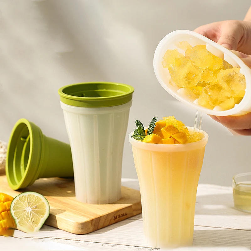 Description Picture 2 of item150ml Slushy Maker Cup Quick Frozen Slushy Cup Maker with Cover Maker Squeeze Cup for Homemade Diy Milkshake Smoothie