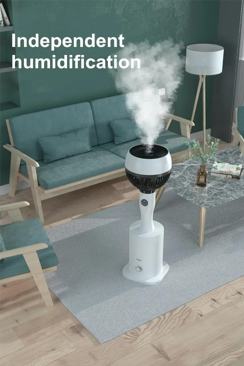 Description Picture 4 of itemFresh Air FanWater-cooled Spray Humidifying Air Circulating Fan Electric Fan Office Mute Large Wind Floor Fan 50 3D Printing Whi