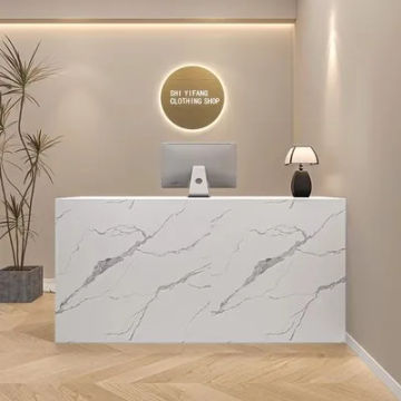 Standing Wood Reception Desks Drawer Simple Counter Reception Desk Hotel Cashier Recepcion Mostrador Beauty Salon Furniture