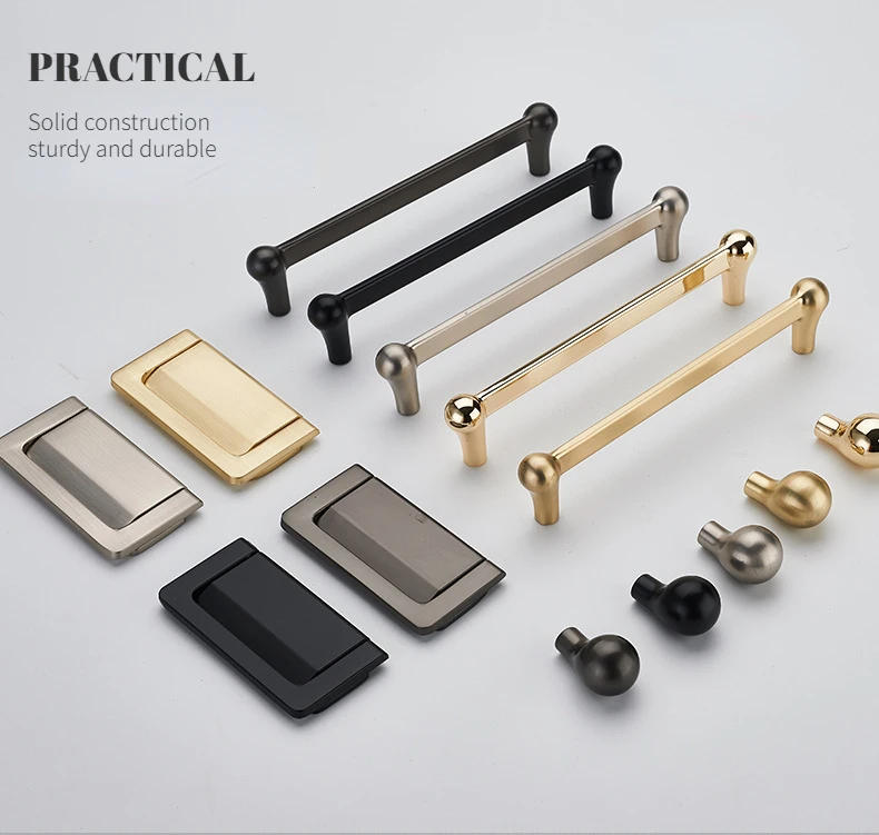Description Picture 5 of itemModern Minimalist North American Style Handle Cabinet Wardrobe Door Pull Zinc Alloy Furniture Small Handle