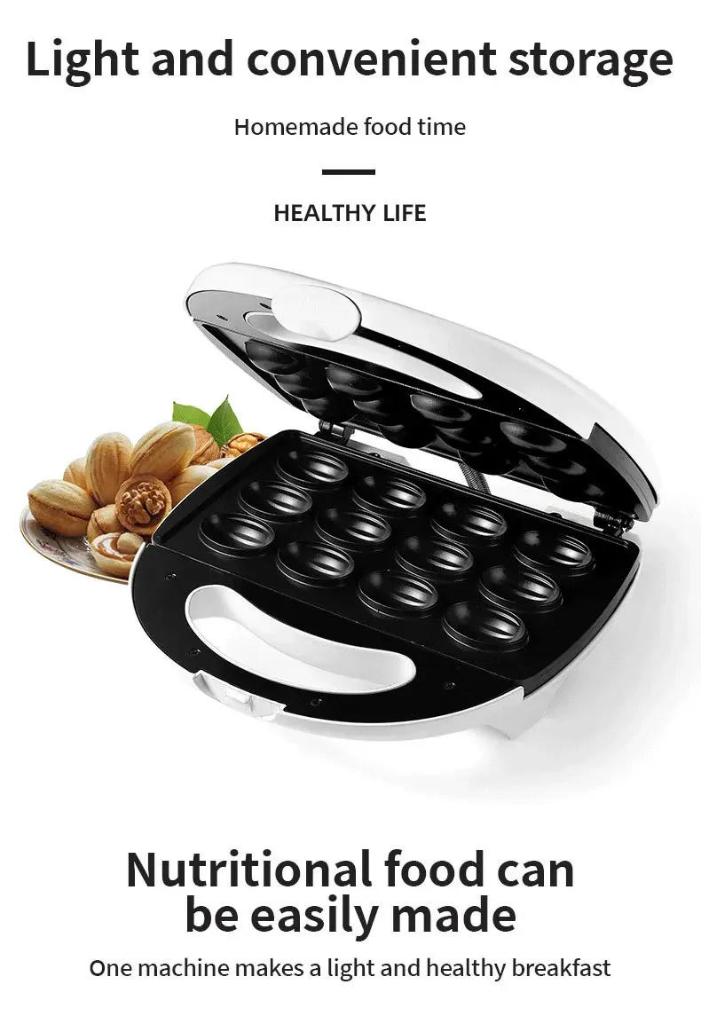 Description Picture 4 of itemHouselin Nuts Mold Skillet - Cookie Candy Maker 12 wells griddle - Walnut Mold Pastry