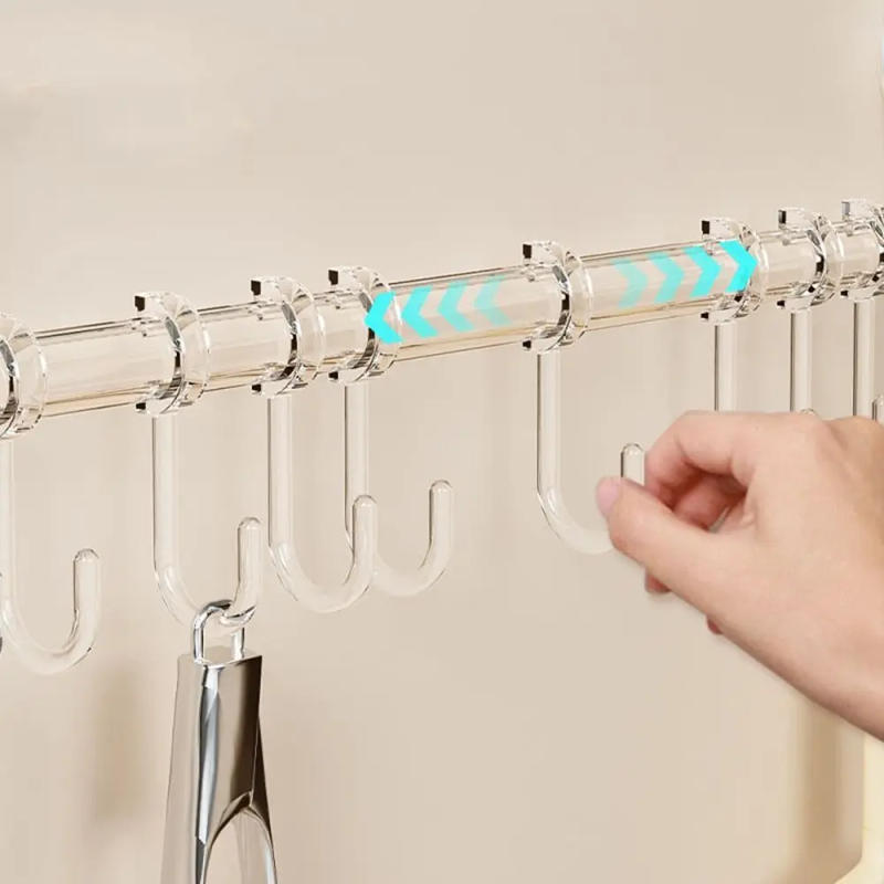 Description Picture 3 of item10 Hooks Suction Cup Kitchen Hook Wall Mounted Adjustable Shovel Storage Rack Removable Space Saving Utensil Holder Kitchen