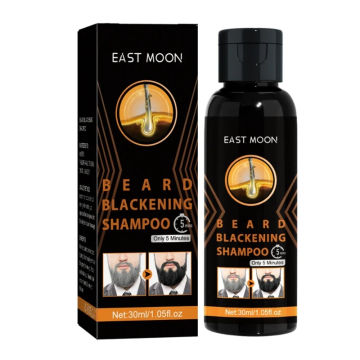 652F Men Beard Blackening Shampoo Qiuck Dye Mustache Coloring Conditioners Shampoo