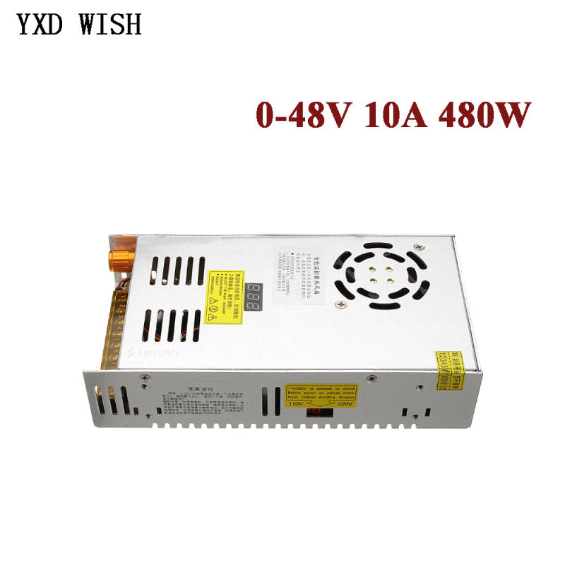 Description Picture 2 of item480W Digital Display Switching Power Supply Adjustable Voltage 0-48V AC 110/220V to DC 48V 10A Transformer Power Adapter