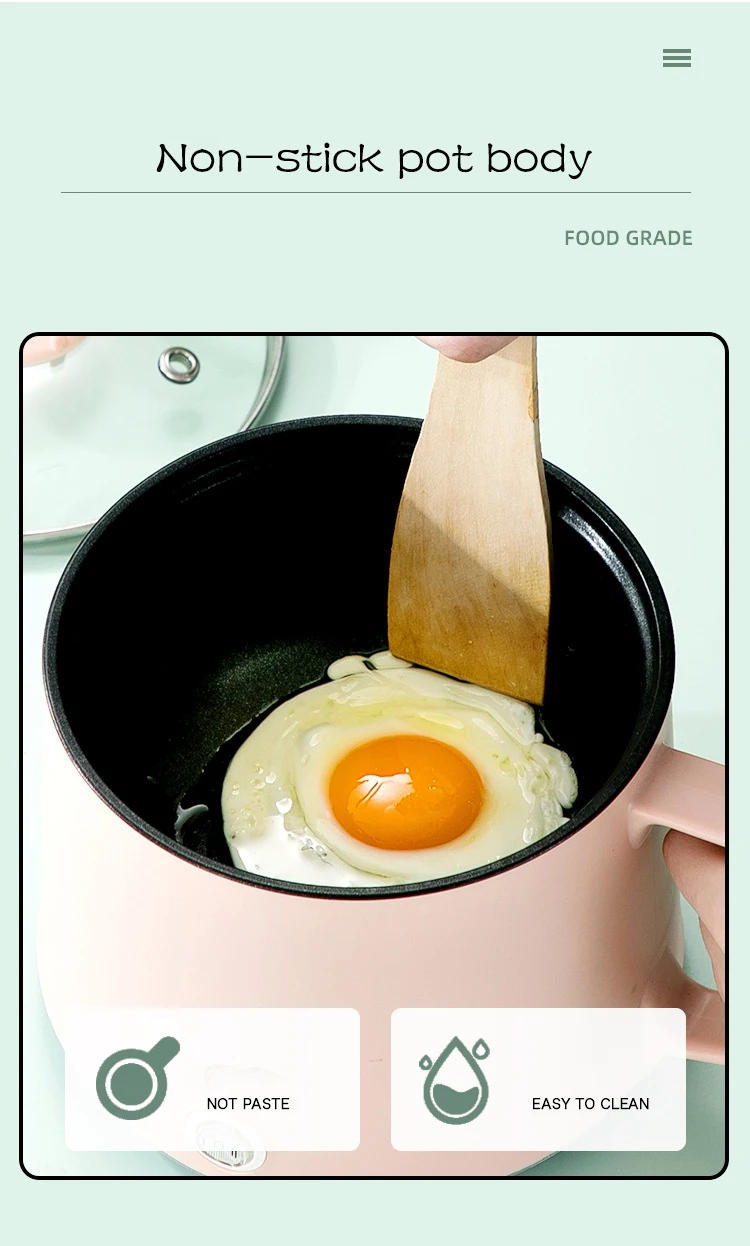 Description Picture 4 of itemMini Multifunction Cookers Non-stick Pan Electric Rice Cooker Cooking Machine Cook Pot Household Dormitory Hot Pot 1-2 People