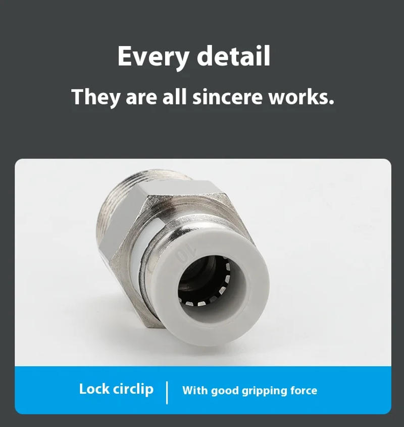 Description Picture 5 of itemAir Pneumatic Fitting  SPC Copper Nickel Plated One-Way Check Valve