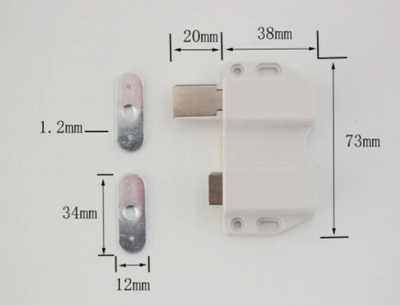 Description Picture 5 of itemSingle head Small Kitchen Cabinet Door Stopper Double headed Catch Soft Close Magnetic Push To Open Touch Door Damper Buffers