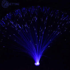 1 Pcs Multicolor LED Fiber Optic Light Night Lamp Christmas Wedding Holiday Home Decor Color Random 8*8*34cm