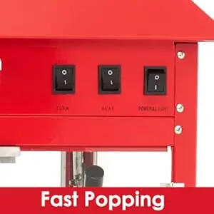 Description Picture 2 of itemCommercial Popcorn Machine with Cart, 8 Oz Kettle, 3 Mins Professional Popcorn Maker Makes Up To 60 Cups,  for Movie Theater