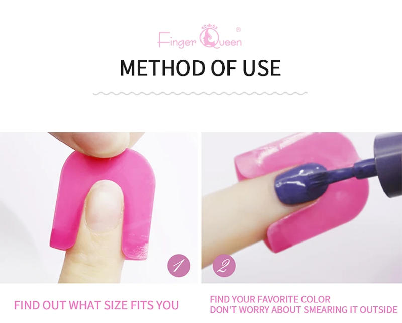 Description Picture 6 of item26pcs/set 10 Sizes Varnish Shield Nail Protector G Curve Shape French Stickers Manicure Finger Cover Spill-Proof Nail Art Tools