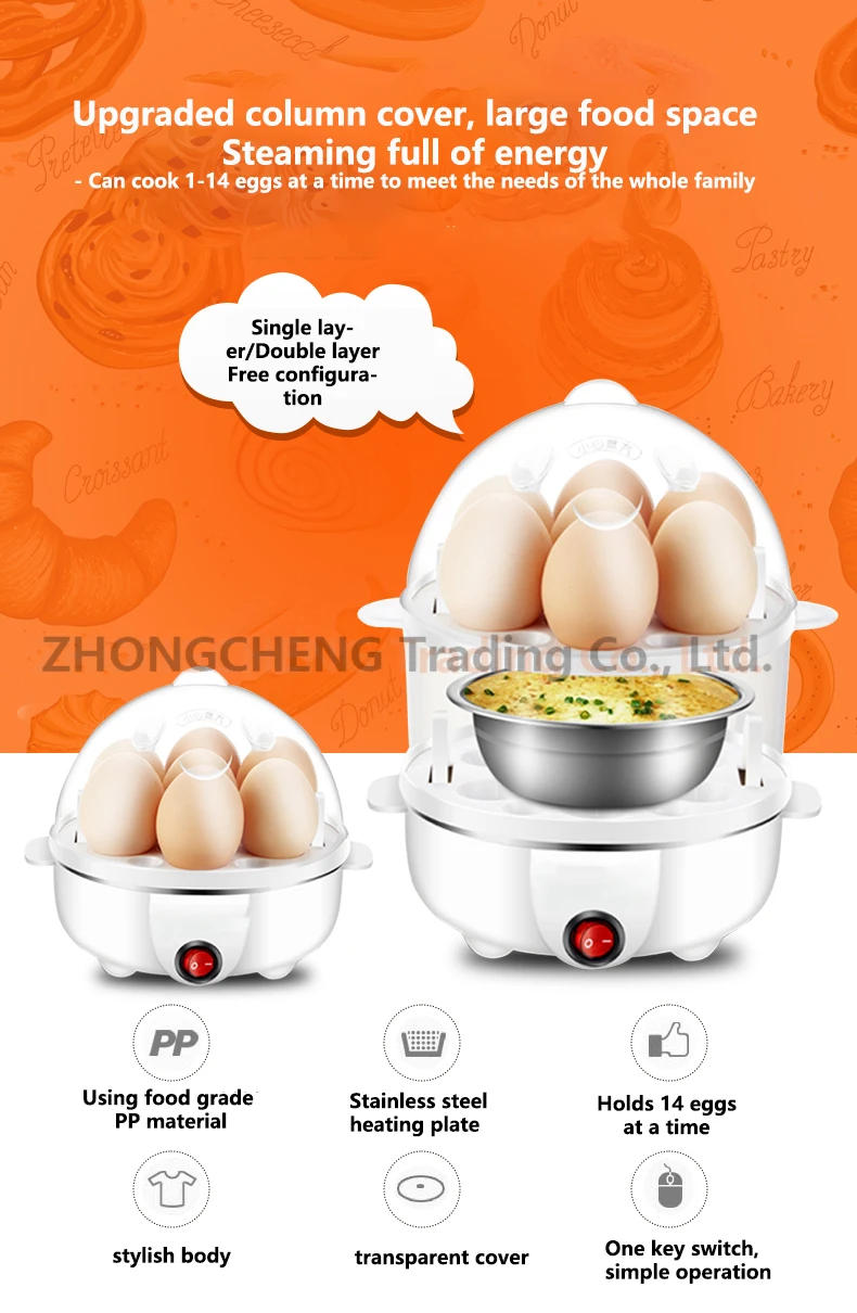 Description Picture 3 of itemElectric Egg Boiler Universal 7 Egg Boiler Steamer Fried Egg Cooking Tool Kitchen Utensils Breakfast Maker