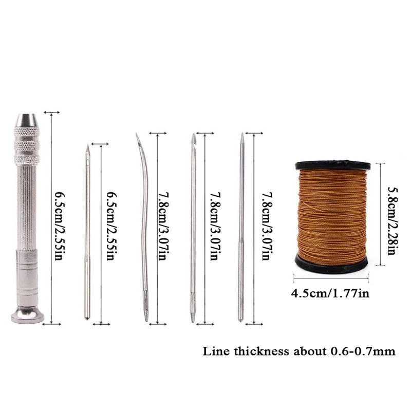 Description Picture 4 of itemLeather Sewing Awl Set Replaceable Multifunctional Shoes Repair Tool Kit Punch Stitching Needles DIY Sewing Leathercraft
