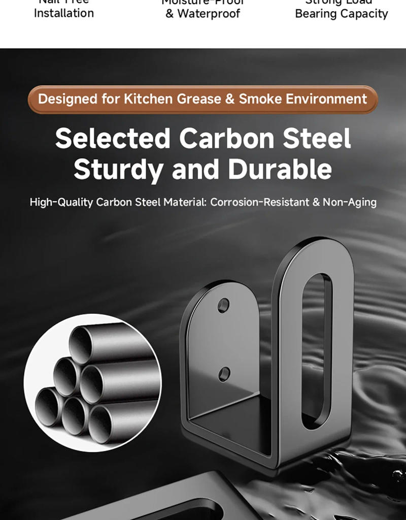 Description Picture 4 of item2 Pcs Kitchen Wall Rack Pot Lid Ganizer Holder for Cookware Wall Mount Board Rack Pan Plate Stand Racks Holders Storage