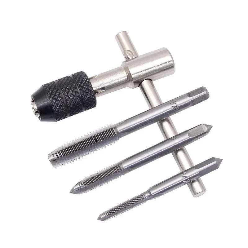 Description Picture 3 of item6PCS/Set Tap Drill Wrench Tapping Threading Tool M3-M8 Screwdriver Tap Holder Hand Tool Thread Metric Plug Tap Screw Taps