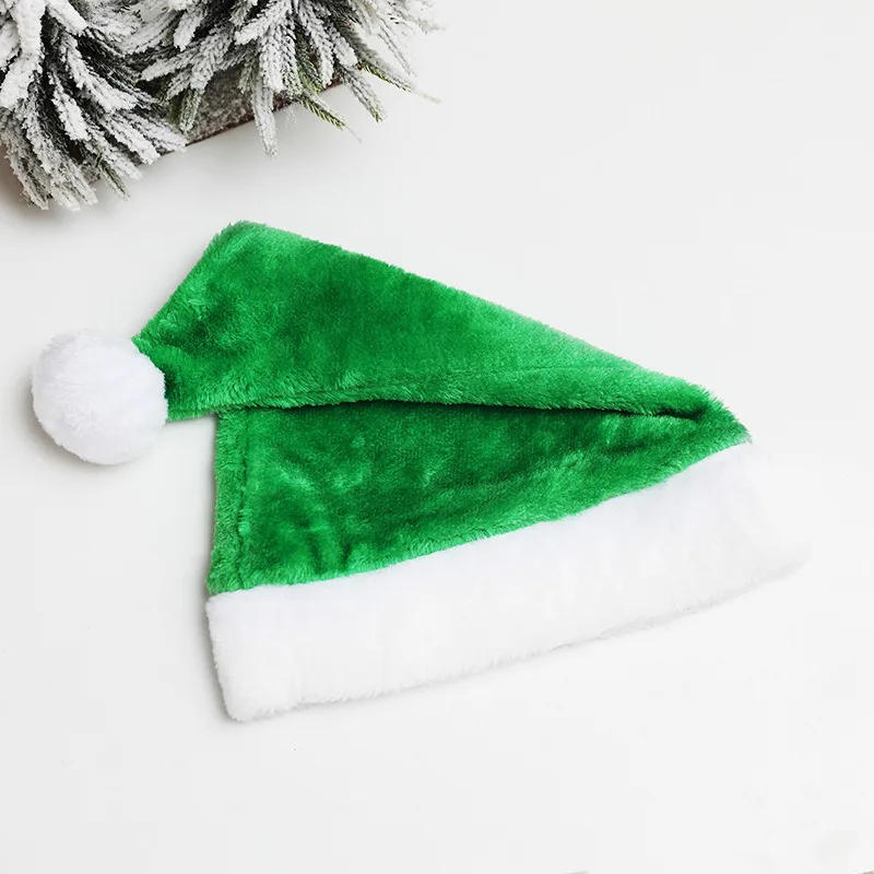 Description Picture 4 of itemNew Year 4 Colors Adult Santa Hat Christmas Props Pink Hat Personalized Hat Santa Christmas Party X-Mas FestiveParty Decorations