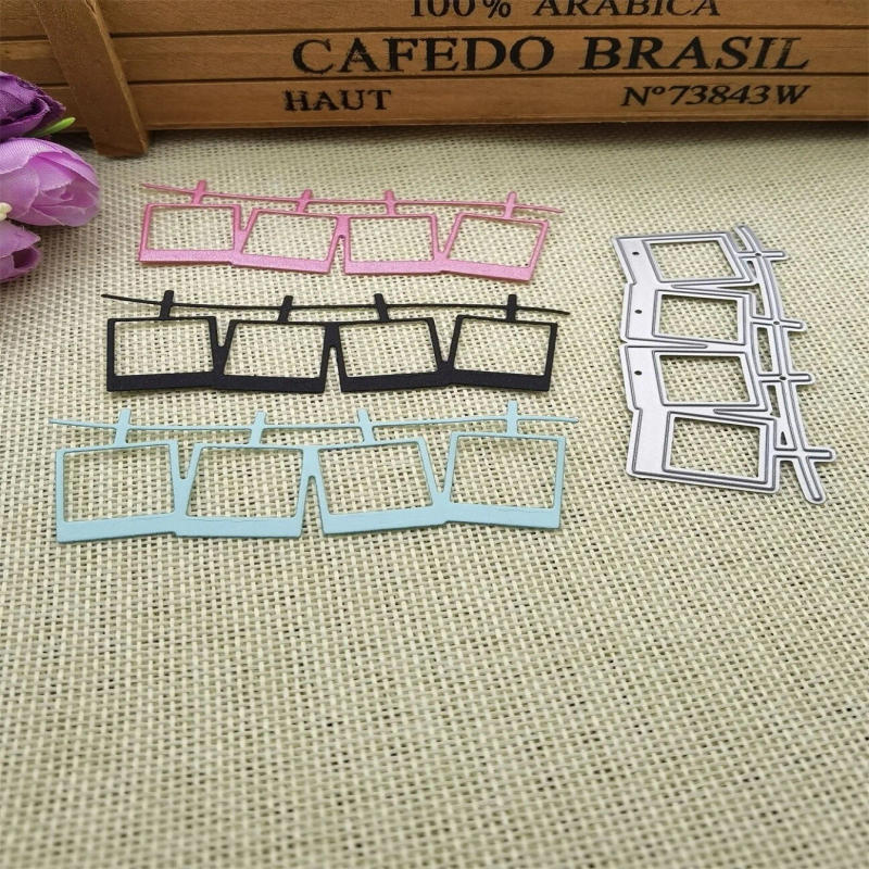 Description Picture 2 of item1pc, Frame Cutting Dies, Metal Cutting Dies, Embossing Stencils For DIY Crafting Scrapbooking Supplies, Template Mould, Photo Al