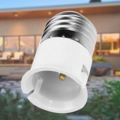 E27 to B22 Converter Light Adapter Lamp Holder Flame Retardant PC Light Bulb Adaptor for Household Lamp Switch