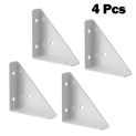 4PCS  Corner Brackets Heavy Iron Angle Brackets Protector Right Angle Corner Stand Furniture Wood Connection Solid Support Parts