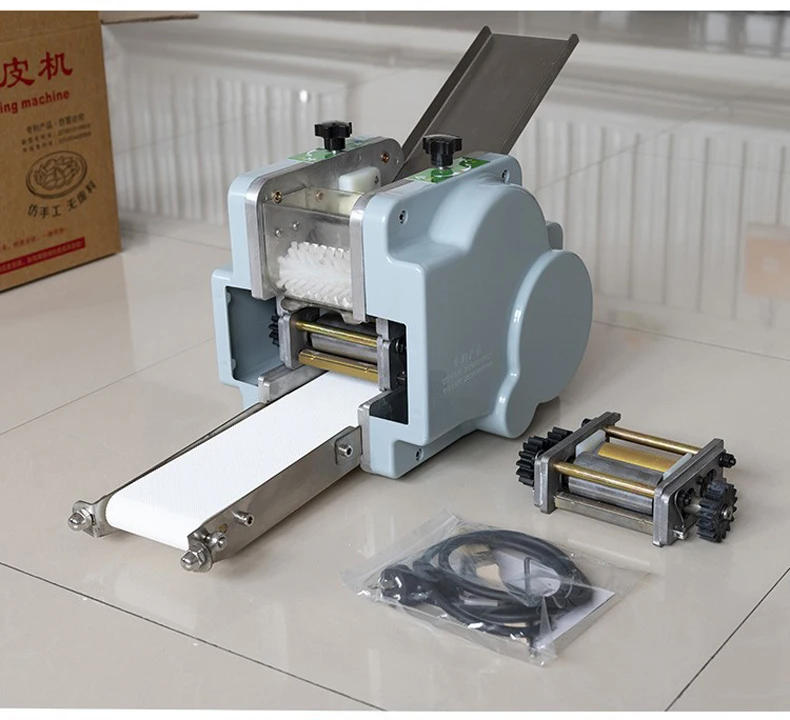Description Picture 6 of itemHot Commercial Home Use Dumpling Machine Machine Wonton Skin Sheet Machine for Round or Square Dough Sheet Machine Free Shipping