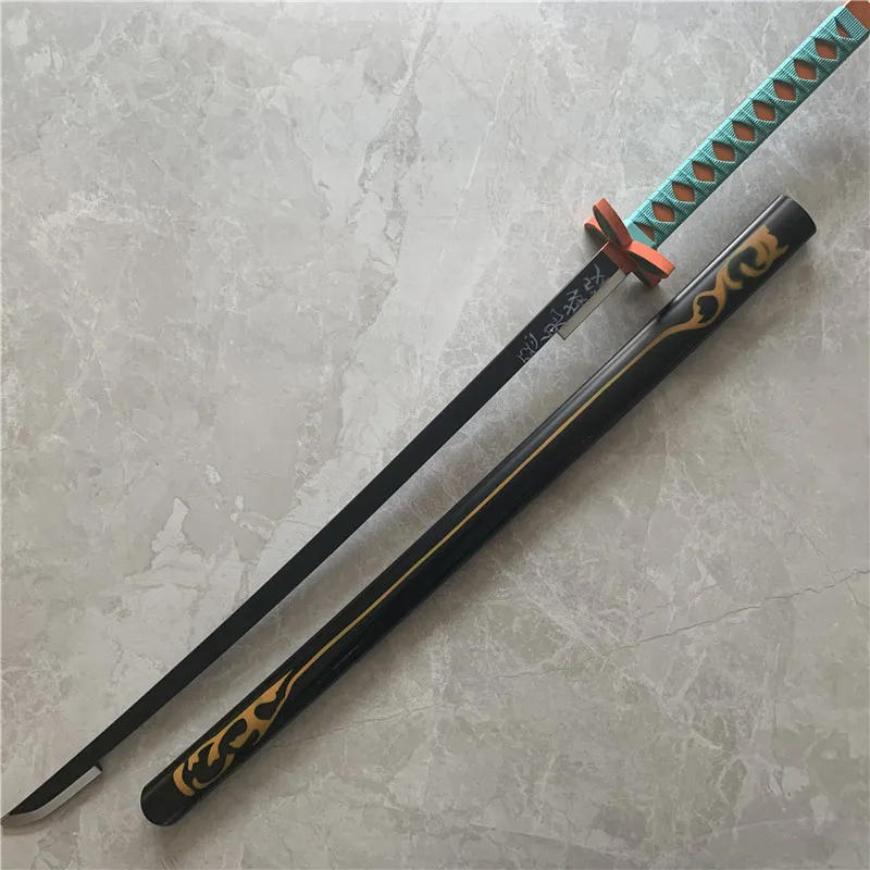 Description Picture 6 of itemWW 80cm Cosplay Swords Anime Demon Slayer Katana Weapon Original Sword Tsuyuri Kanao Swords Toy Safety Rubber Model Gift