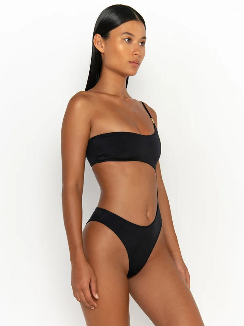 Description Picture 5 of itemCut Out Swimsuits Solid Color One Piece Swimsuit Women'S Swimwear 2023 Bathing Suits Sexy Beachwear Female Bodysuit New Swimsuit