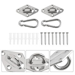 Accessories Ceiling Hanging Hook 8 X Expansion Tubes 8 X Screws Heavy Duty Set Silver Stainless Steel Swing Tool