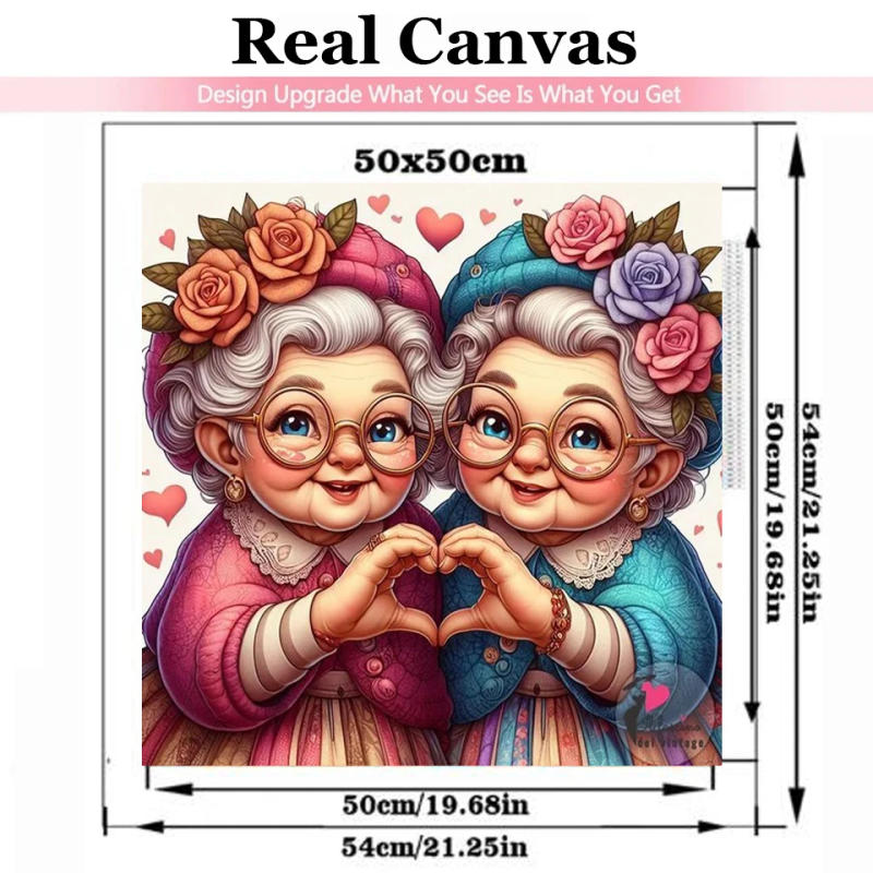 Description Picture 3 of itemRomantic Elderly Couple Leisure Life 5D Diamond Painting DIY Happy Cute Amazing Love Full Diamond Mosaic Cross Stitch Bike Gift