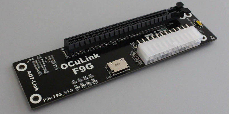 Description Picture 3 of itemPCIe 4.0 F9G 64Gbps OcuLink Laptop External Graphics Card GPU Docking Station for M.2 NVMe to SFF-8612 OcuLink eGPU Adapter Card