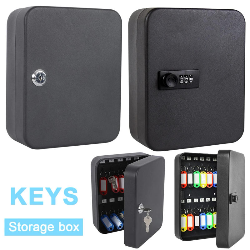 Description Picture 6 of itemCombination Key Cabinet 20 Key Hooks Key Storage Lock Box with Key/Code Lock Key Cabinet Security Lock Box Locking Key Cabinet