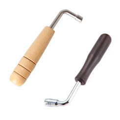 Lyre Harp Tuning Wrench Classic String Instrument Piano Guzheng Tuner Spanner Wooden Handle Adjustment Tool Inner 4 Angle