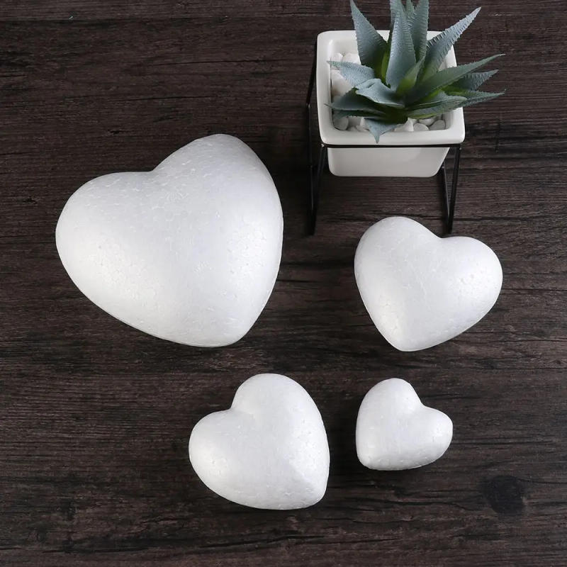 Description Picture 6 of itemNew Heart Foam Mould White Craft Balls Styrofoam Modelling Polystyrene Wedding Decor DIY Ball Party Decoration 6/8.5/10/15cm
