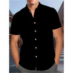 Men's Shirt Summer Casual Fashion Short Sleeved Shirt For Men Loose Breathable Hawaiian Shirt Man Casual Men's Clothing Top