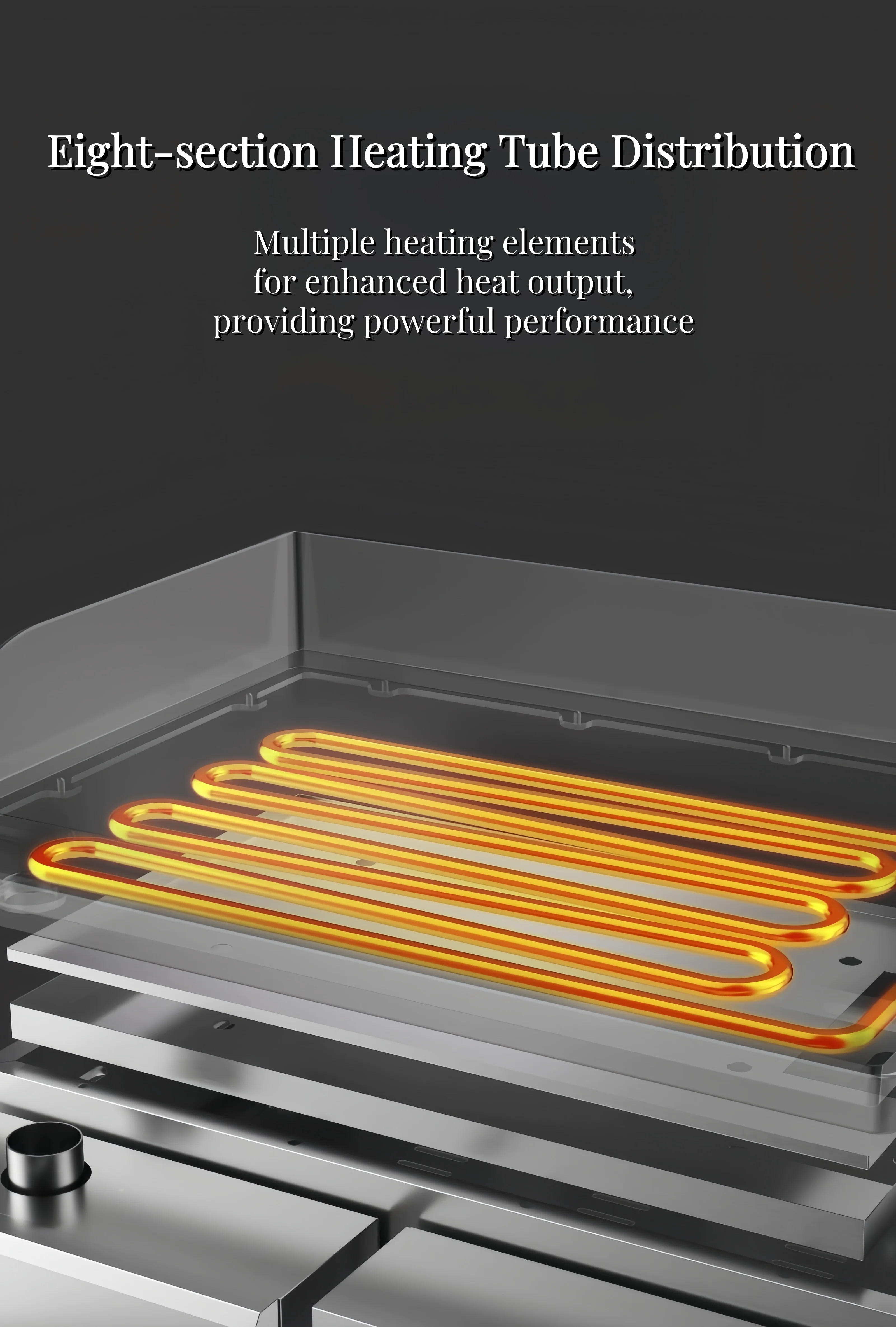 Description Picture 2 of itemStainless Steel Power Smokeless Teppanyaki Hamburger Electric Grills Electric Griddles Machine  Indoor for Gastronomy