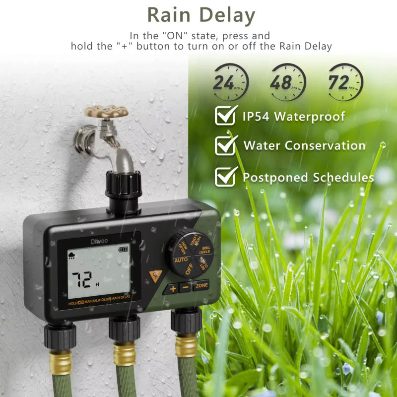 Description Picture 4 of itemIntelligent Smart Automatic Water Timer  Garden, Digital Irrigation Machine with 1/2/3 Zones, Outdoor Use to Save Water & Tim