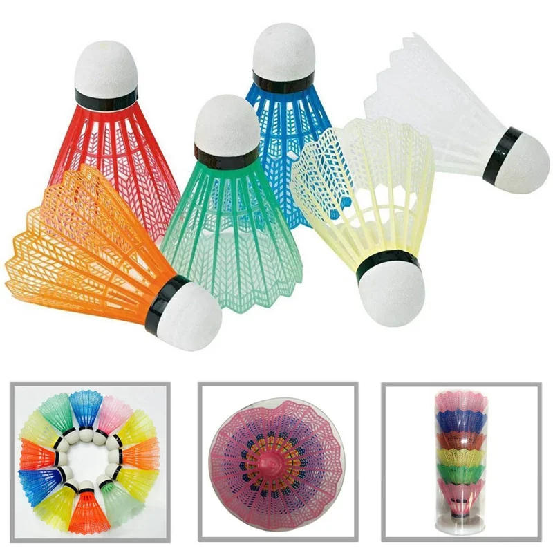 Description Picture 3 of item6pcs/set Exercise Badminton Balls Training Shuttlecocks Plastic Badminton Playing Ball Play Shuttlecock Sports Accessories