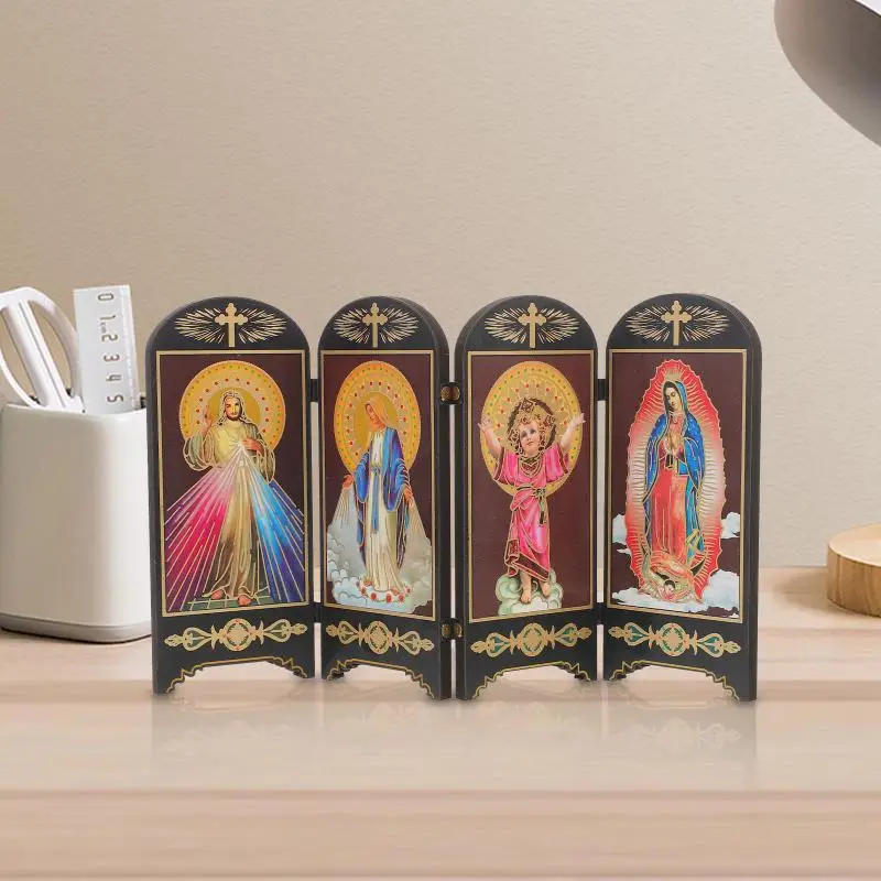 Description Picture 4 of itemBible Blessed Virgin Mary Statue Our Lady Grace Figurine Catholic Holy Family Jesus Standing Statues Ative Mary Figurine