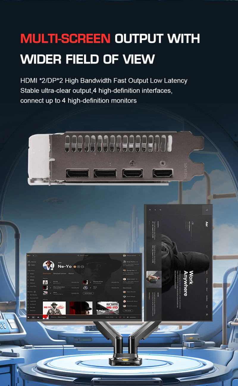 Description Picture 6 of itemGAME REVOLUTION RX 580 8GB GDDR5 256bit White RGB AMD GPU For Desk Computer Gaming Graphics Card