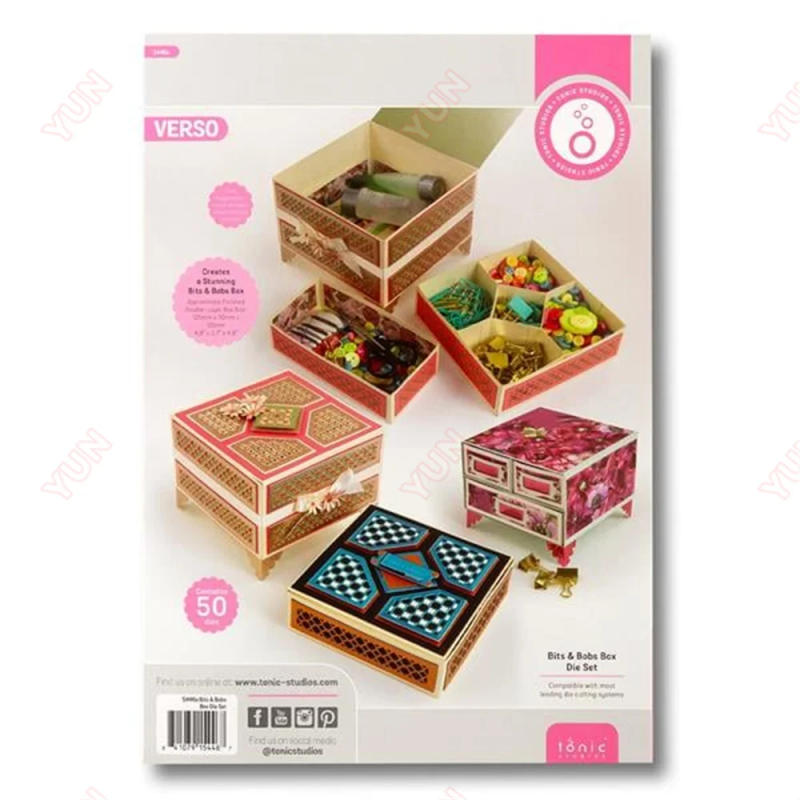 Description Picture 5 of itemPretty Padlock Gift Box Luxurious Latch Die Set New Metal Cutting Dies Scrapbook Make Paper Card Album DIY Template Decoration