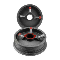 Garage Door Cable Drum Aluminum Guide Wheel Drums 400-8 Parts Hardware Replacement Up To 8' High Doors Standard Lift (Pair)